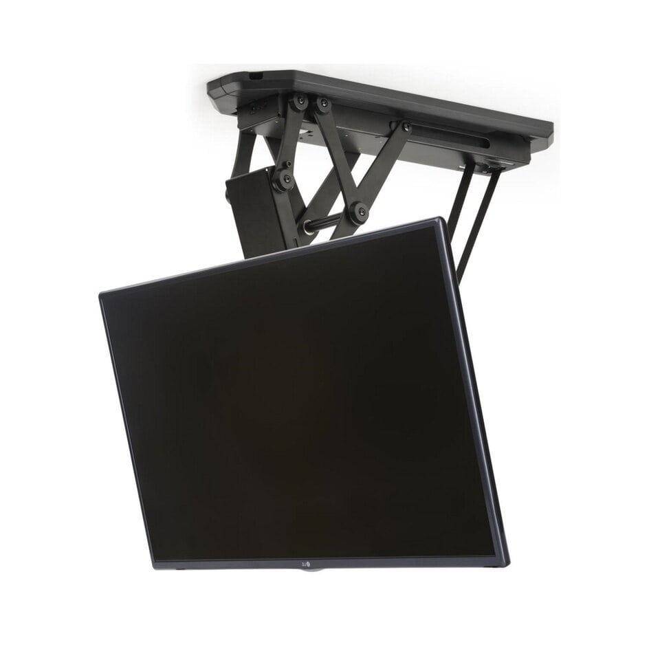 Support TV inclinable et orientable, support plafond, chargeable