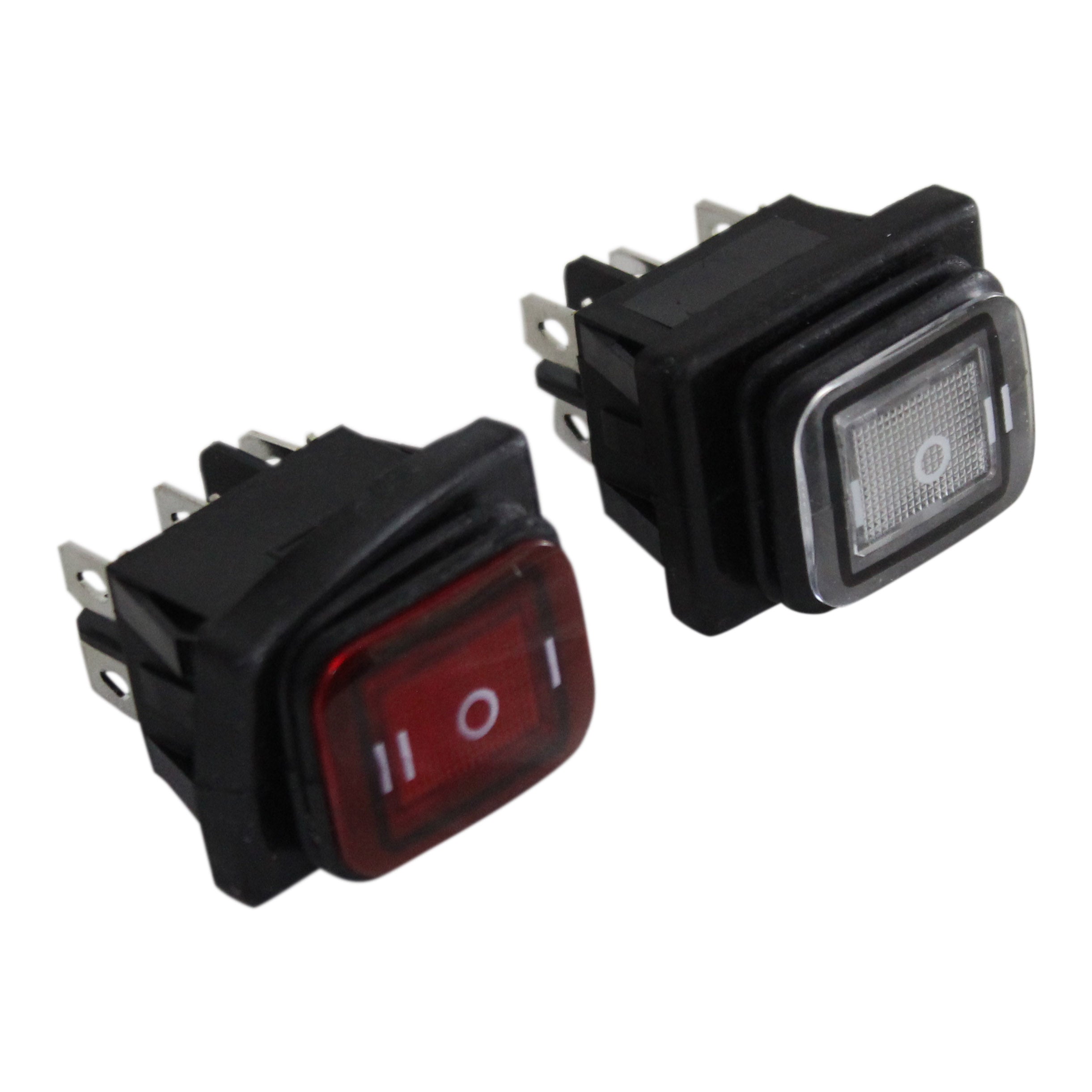 0-597-15  12V 10A Red Illuminated On-Off Push-Pull Switch